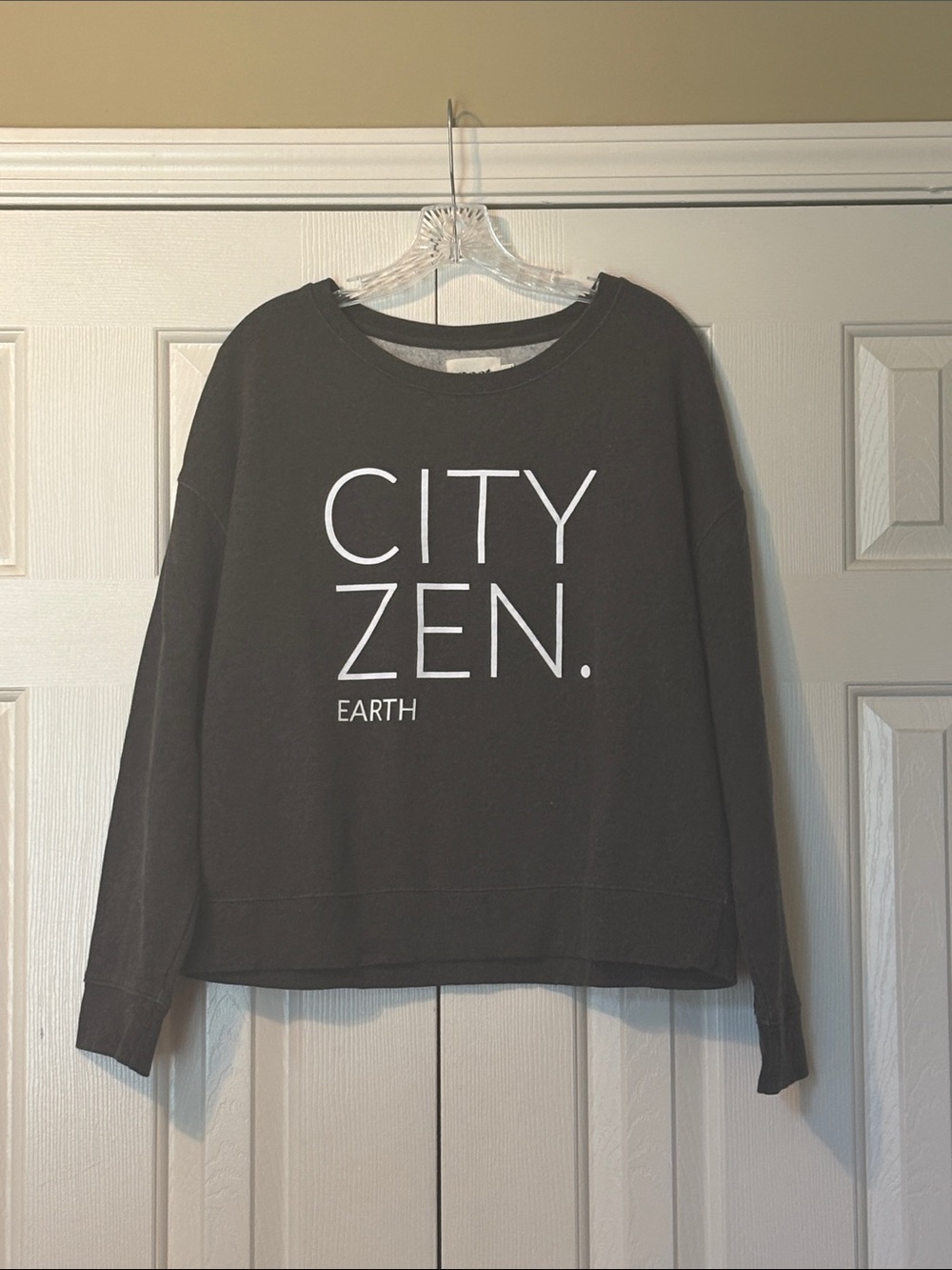 Pact City Zen Dark Charcoal Grey Sweatshirt